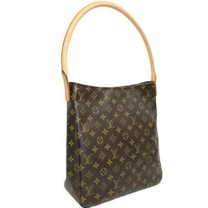 Louis Vuitton Looping Shoulder Bag tote Monogram leather Brown